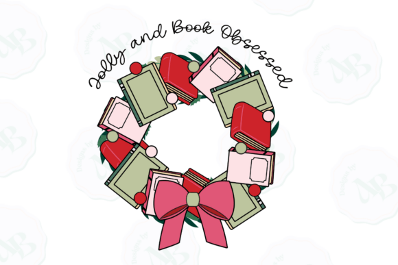 Christmas Bookish PNG: Festive Illustrations for Crafters