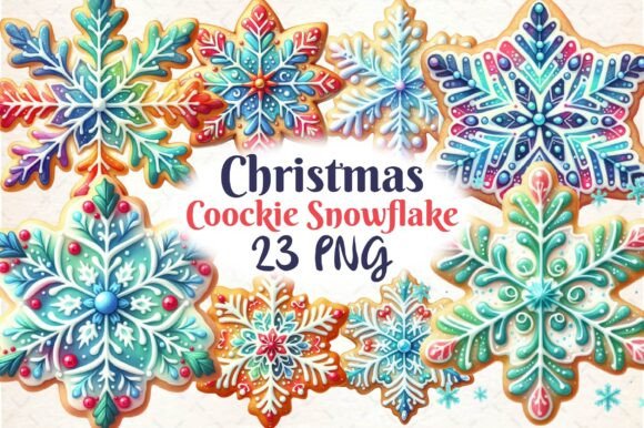Christmas Cookie Snowflake Clipart: Illustrations Review