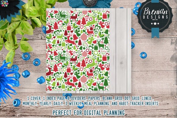 Christmas File Folder Planner Illustrations Review