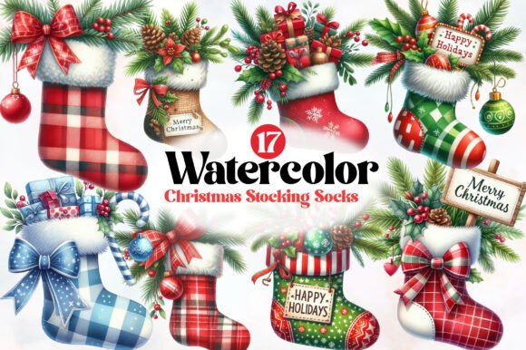 Christmas Stocking Socks Clipart: Illustrations Review