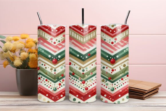 Christmas Tumbler Wrap Sublimation: Illustrations