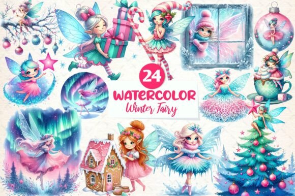 Christmas Winter Fairy Clipart: Elevating Illustrations
