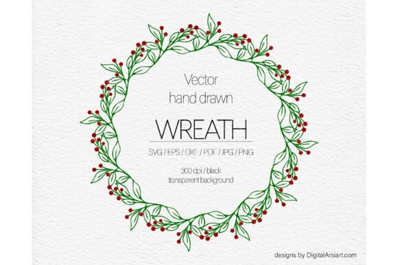 Christmas Wreath Svg Branches Frame & Illustrations