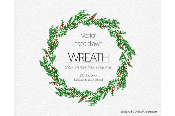 Christmas Wreath Svg Winter Branches: Illustrations Review