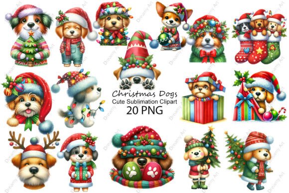 Cute Christmas Dogs Sublimation Clipart: A Designer’s Review