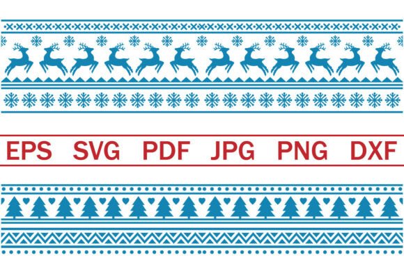 Festive Christmas Border Frame Illustrations
