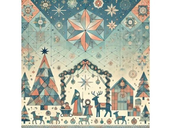 Pastel Christmas Illustrations for Crafters