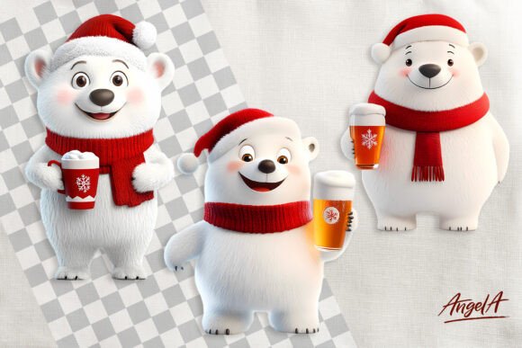 Review: Christmas Polar Bear Clipart for Illustrations