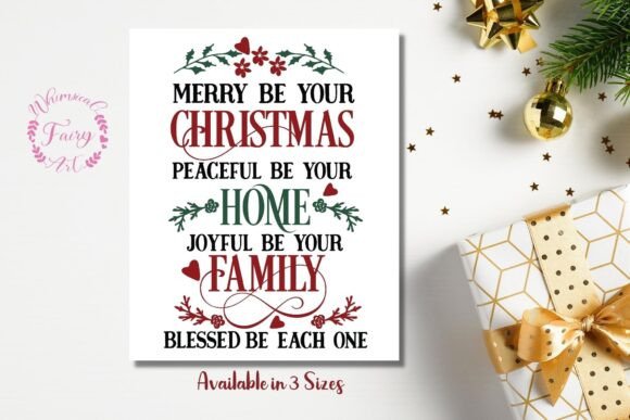 Review: Christmas Printable - Merry Christmas Illustrations