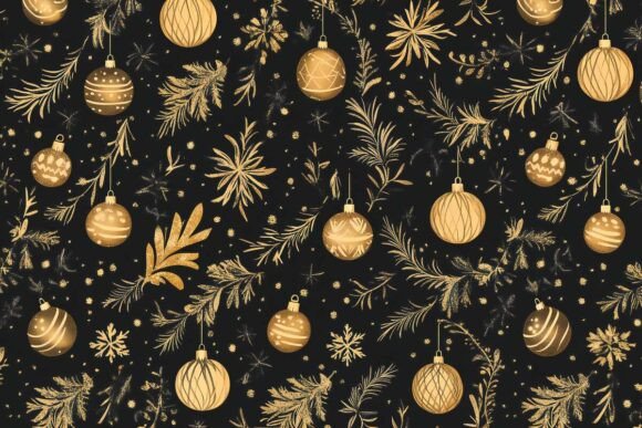 Review: Christmas Seamless Pattern with Balls