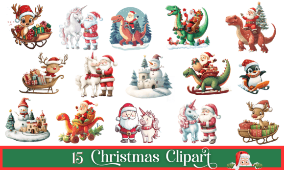 Reviewing 15 Christmas Clipart: Cute Illustrations
