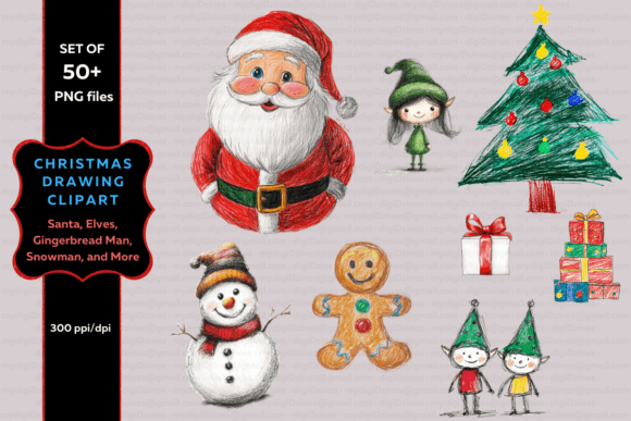 Reviewing Christmas Drawing Clipart for Embroidery