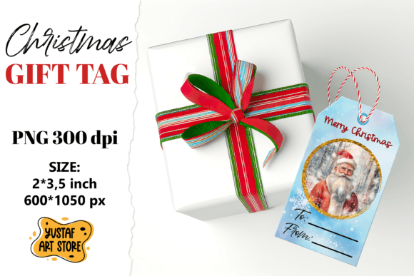 Reviewing Christmas Gift Tags Illustrations