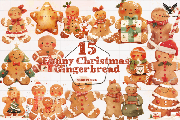 Reviewing Funny Christmas Gingerbread Clipart PNG