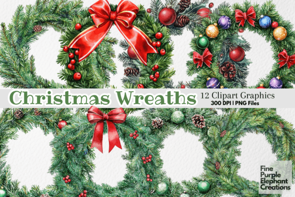 Traditional Christmas Wreath PNG Clipart Review