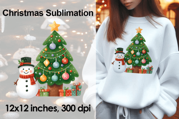 Watercolor Christmas Sticker Snowman PNG Review